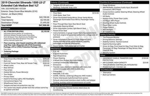 2019 Chevrolet Silverado 1500 2LT