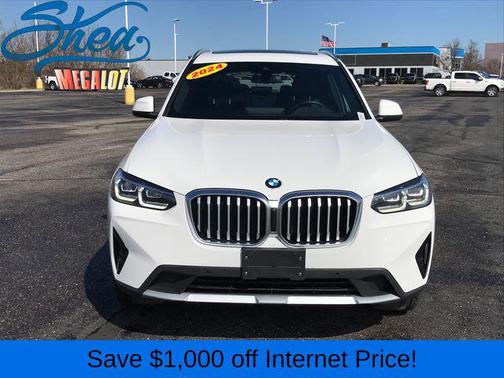 White 2024 BMW X3 xDrive30i