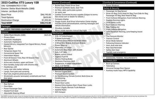 2023 Cadillac XT5 Luxury