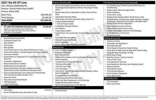 2021 Kia K5 GT-Line