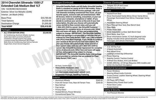 2014 Chevrolet Silverado 1500 1LT