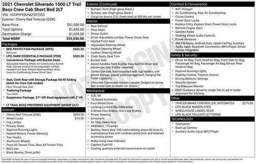 2021 Chevrolet Silverado 1500 LT Trail Boss