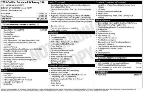 2023 Cadillac Escalade ESV Luxury
