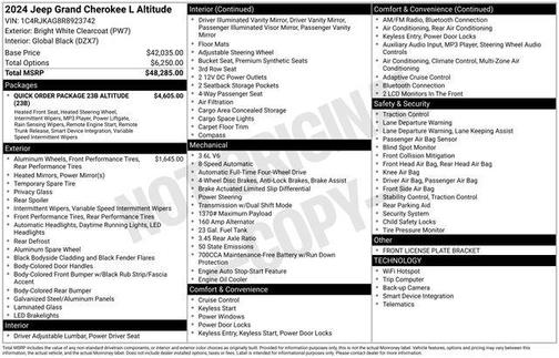 2024 Jeep Grand Cherokee L Altitude