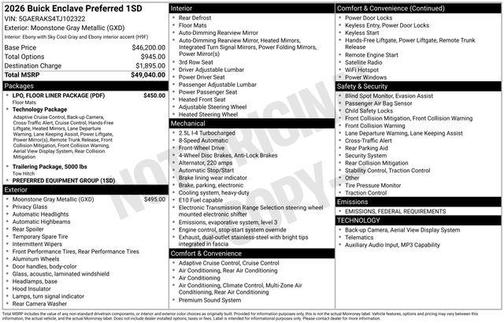 2026 Buick Enclave Preferred