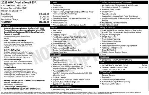 2023 GMC Acadia Denali