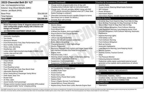 2023 Chevrolet Bolt EV FWD 1LT