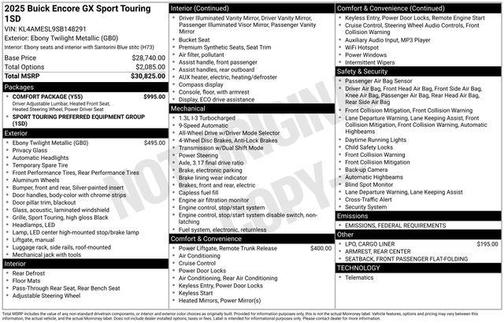 2025 Buick Encore GX Sport Touring