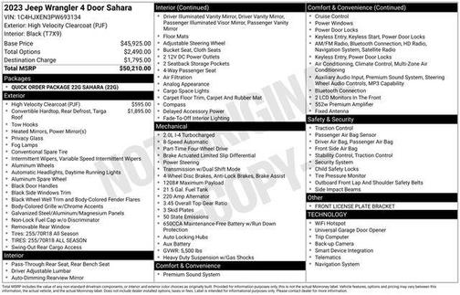 2023 Jeep Wrangler 4-Door Sahara 4x4