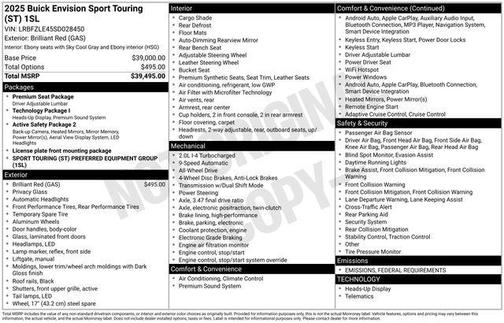 2025 Buick Envision Sport Touring AWD