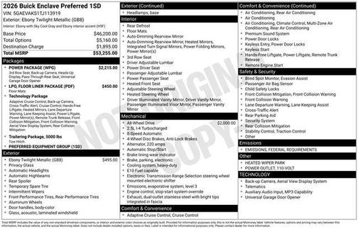 2026 Buick Enclave Preferred