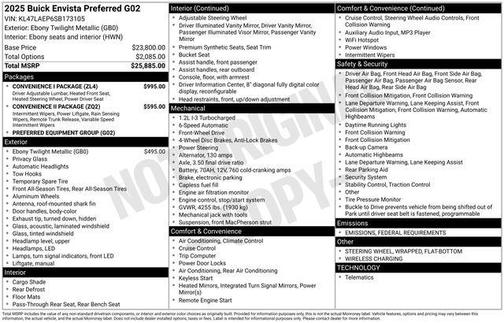2025 Buick Envista Preferred FWD