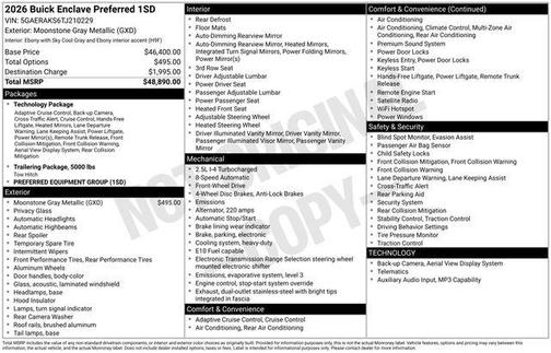 2026 Buick Enclave Preferred