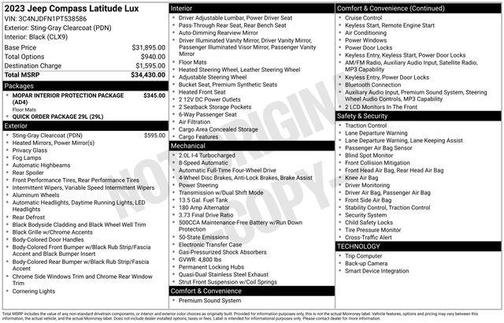 2023 Jeep Compass Latitude Lux