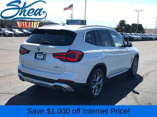 White 2023 BMW X3 xDrive30i