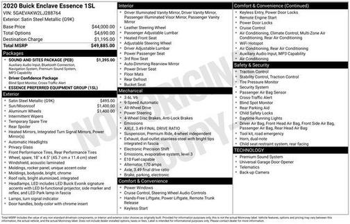 2020 Buick Enclave AWD Essence