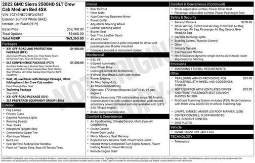 2022 GMC Sierra 2500 SLT