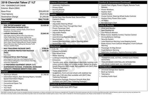 2018 Chevrolet Tahoe LT