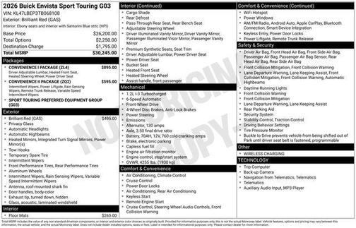 2026 Buick Envista Sport Touring FWD