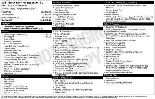 2021 Buick Envision AWD Essence