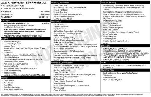 2023 Chevrolet Bolt EUV FWD Premier