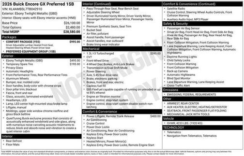 2026 Buick Encore GX Preferred