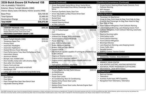 2026 Buick Encore GX Preferred