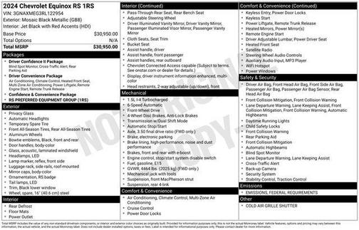 2024 Chevrolet Equinox FWD RS