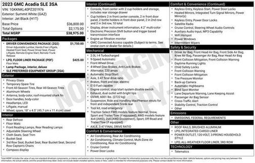 2023 GMC Acadia FWD SLE