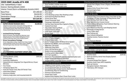 2025 GMC Acadia AWD AT4
