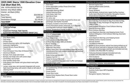 2025 GMC Sierra 1500 Elevation