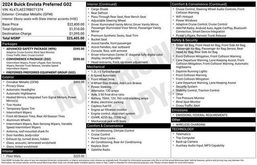 2024 Buick Envista Preferred FWD