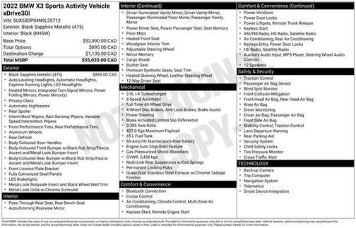 2022 BMW X3 xDrive30i