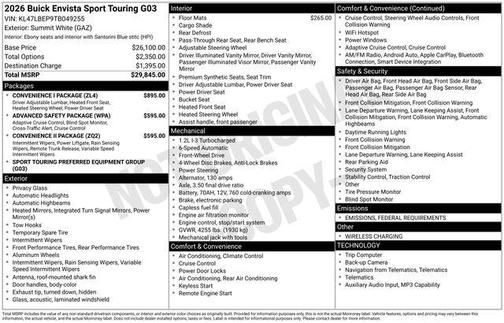 2026 Buick Envista Sport Touring FWD