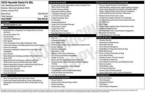 2023 Hyundai SANTA FE SEL 2.4