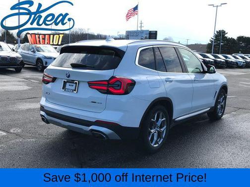 White 2023 BMW X3 xDrive30i