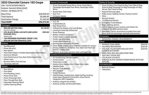 2023 Chevrolet Camaro 1SS