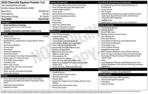 2020 Chevrolet Equinox L