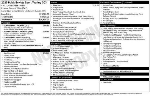 2025 Buick Envista Sport Touring FWD