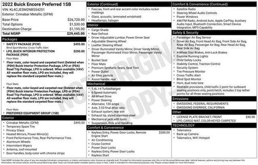 2022 Buick Encore Preferred