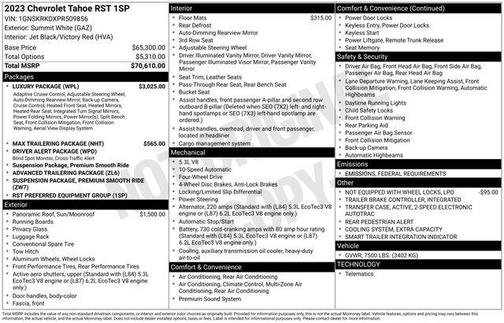 2023 Chevrolet Tahoe 4WD RST