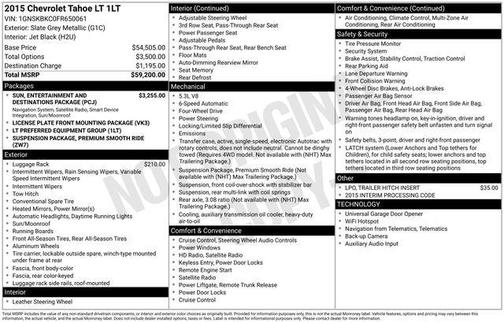 2015 Chevrolet Tahoe LT