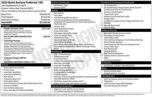 2026 Buick Enclave Preferred