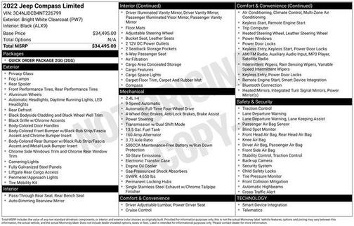 2022 Jeep Compass Limited