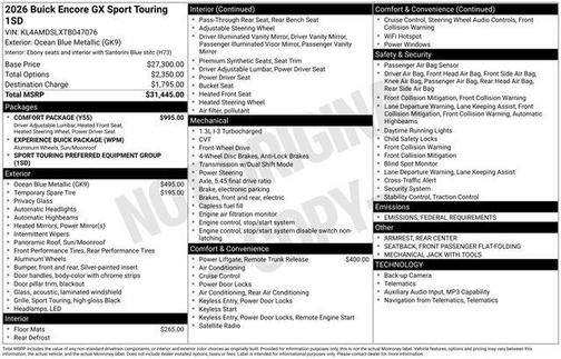 2026 Buick Encore GX Sport Touring
