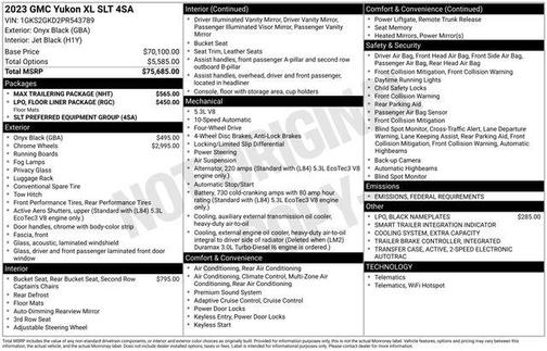 2023 GMC Yukon XL SLT