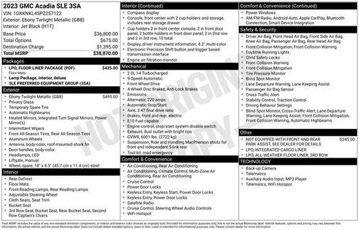 2023 GMC Acadia FWD SLE