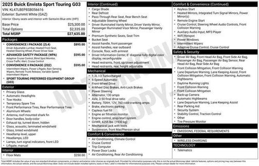 2025 Buick Envista Sport Touring FWD