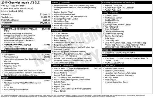 2015 Chevrolet Impala LTZ