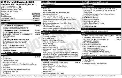 2024 Chevrolet Silverado 2500 Custom
